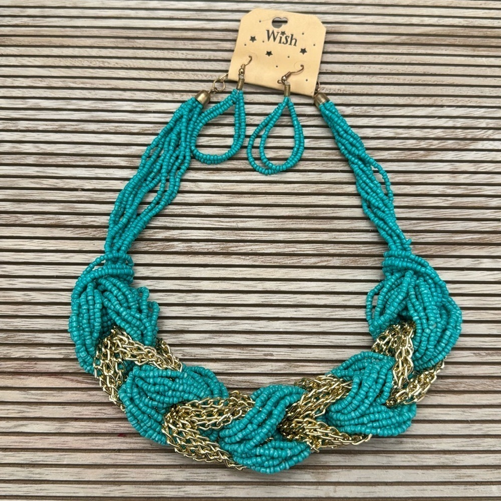 Wish Necklace and earrings set nwt